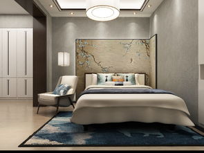 142平中式現(xiàn)代三居裝修效果案例 桃源里實(shí)景圖賞析